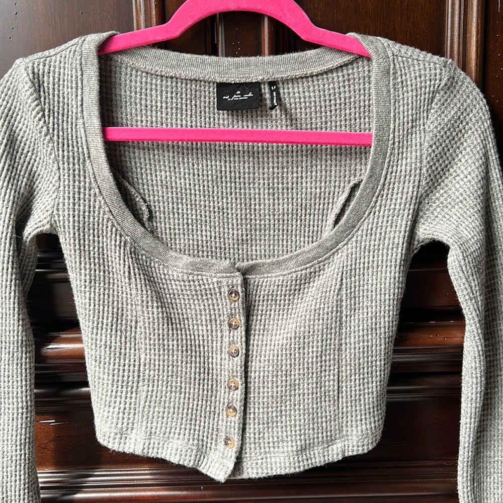 Urban outfitters out from under s long sleeve crop top